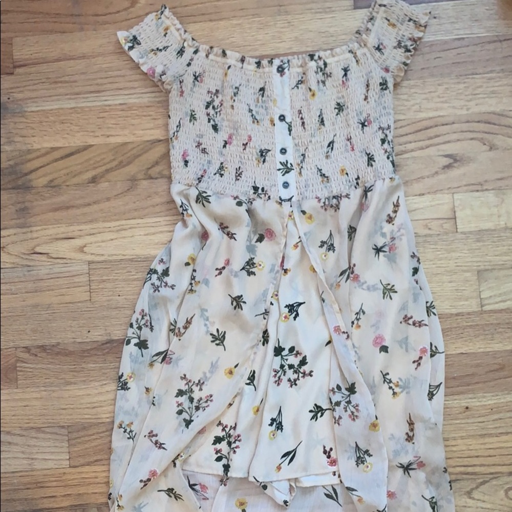 never worn romper with short train